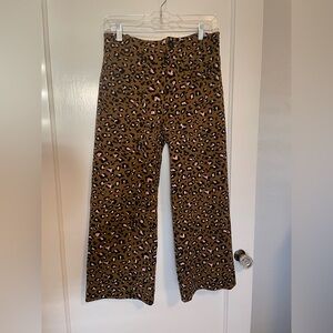 Anthropologie Maeve Colette Pants - Leopard Print - size 28
